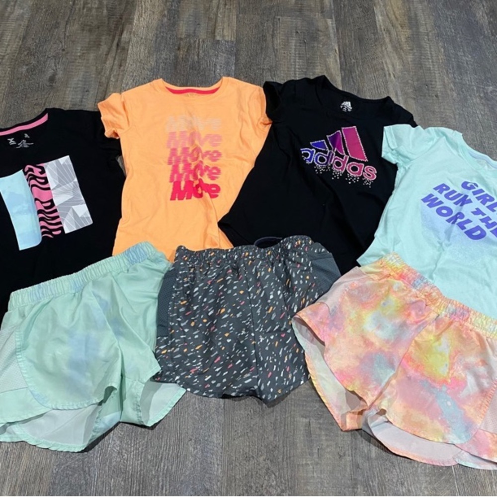 Girls t-shirt and shirt athletic bundle